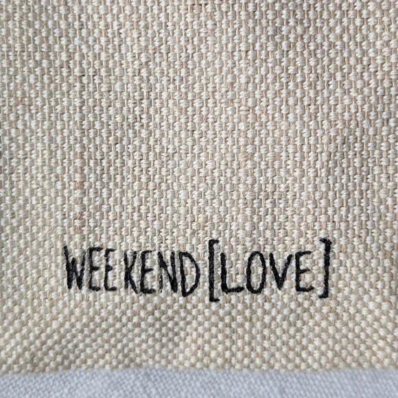 Weekend [Love] Crossbody Bag Love & Lipstick Makeup Clutch Tan Black & Red - Picture 6 of 10